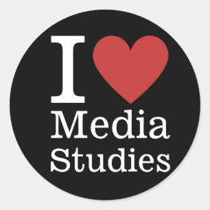 I ❤️Media Studies for Students/Faculty CUSTOM Classic Round Sticker