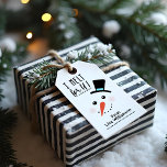 I melt for You | Frosty Jolly Snowman Christmas Gift Tags<br><div class="desc">Celebrate the magical and festive holiday season with our custom holiday gift tags. Our modern and whimsical holiday design features our own hand drawn Frosty the snowman face character with a fun, jolly whimsical snowman wearing a top hat, carrot nose and rosy checks. A fun typographic design that says "I...</div>