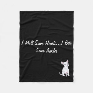 I Melt Some Hearts...I Bite Some Ankles Fleece Blanket