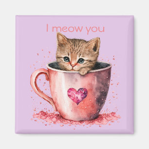 I meow you  magnet