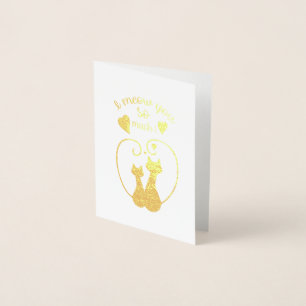 I meow you so much foil card