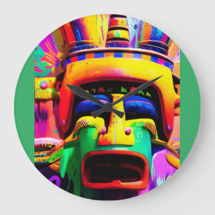 I Met the Witch-Doctor Ken Gauge Fantasy Large Clock