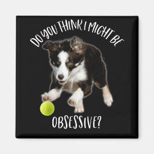 I Might Be Obsessive Typical Border Collie Magnet