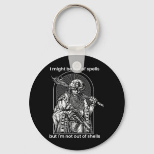 I Might Be Out Of Spells But Im Not Out Of Shells Key Ring