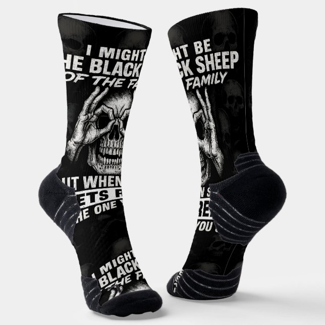 I Might Be The Black Sheep Of The Family Socks (Angled)