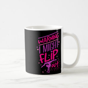 I Might Flip Out Funny Gymnastics Cheerleading Gym Coffee Mug