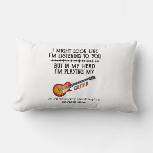 I Might Look Like Im Listening to You But in My He Lumbar Cushion