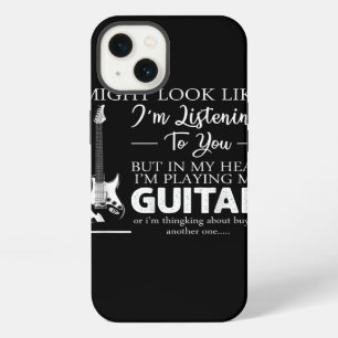 I Might Look Like Im Listening to You Music Guitar iPhone 13 Case