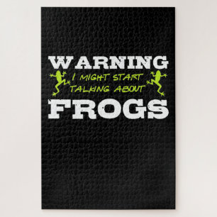 I Might Start Talking About Frogs Jigsaw Puzzle