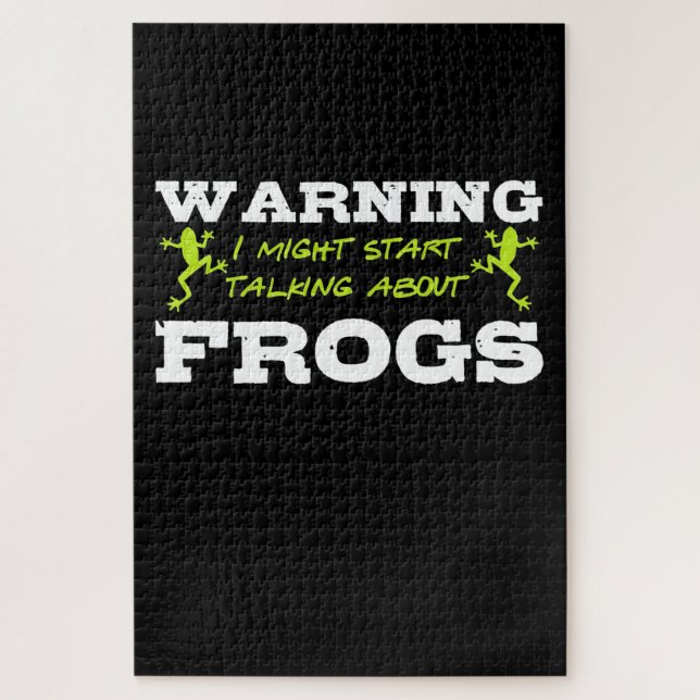 I Might Start Talking About Frogs Jigsaw Puzzle (Vertical)