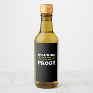 I Might Start Talking About Frogs Wine Label