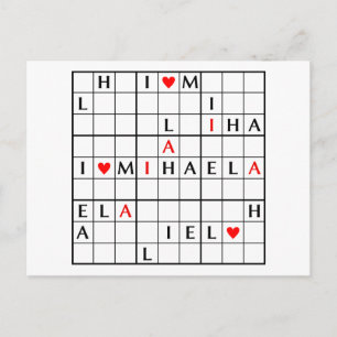 I♥MIHAELA POSTCARD