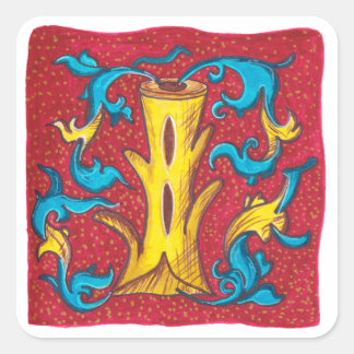 I - MINIATURE SQUARE STICKER