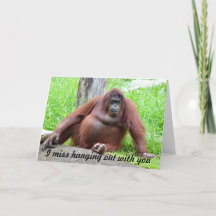 'I miss hanging out with you' - Feelings Card