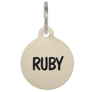 I Miss My Dad/Mom Dog Beige Phone Number Pet Tag