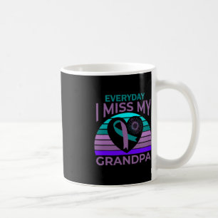 I Miss My Grandpa Heart Suicide Awareness Granddau Coffee Mug