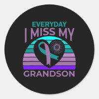 I Miss My Grandson Heart Suicide Awareness Grandma