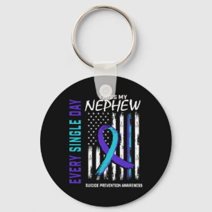 I Miss My Nephew Suicide Awareness Prevention Amer Key Ring