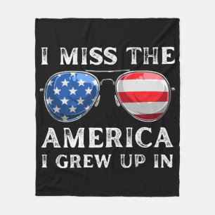 i miss the America i grew up in Fleece Blanket