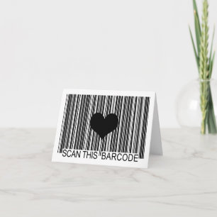 I MISS YOU BARCODE CARD