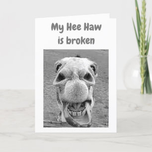 *****I MISS YOU****=BROKEN HEE HAW FOR THIS DONKEY CARD