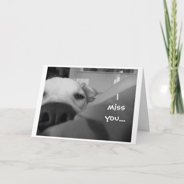 I miss you... card (Front)