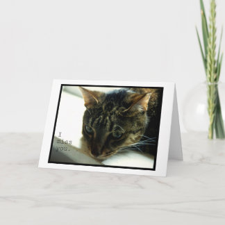 I Miss You Card