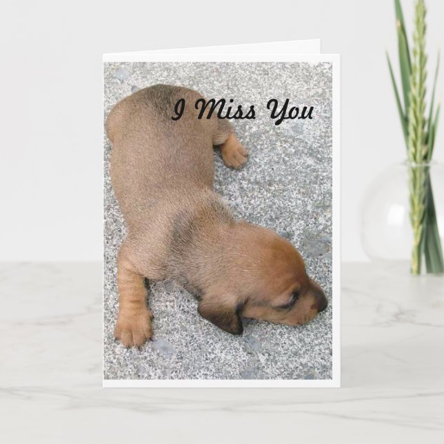 I Miss You Card (Front)