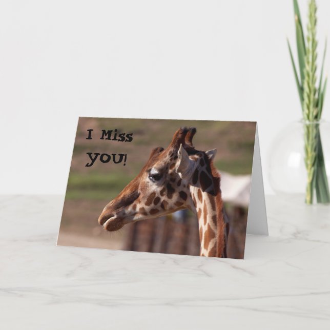 I Miss YOU! Card (Front)
