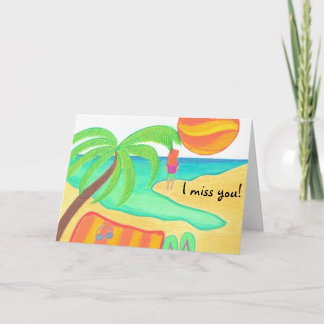 I miss you! card (Front)