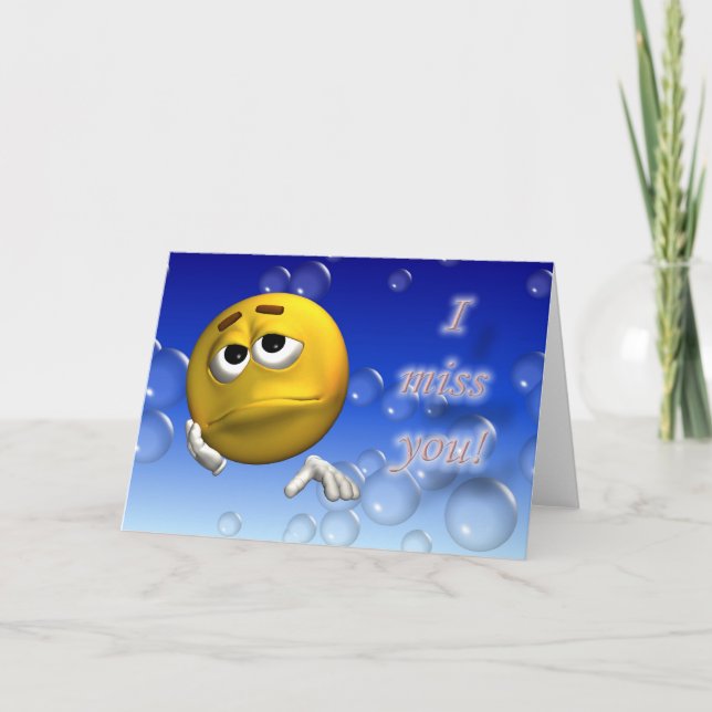 I miss you card (Front)