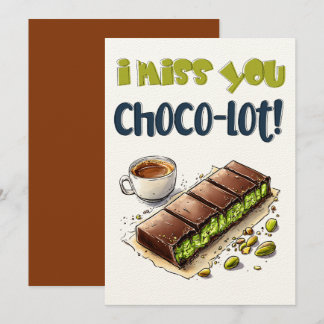 I Miss You Choco-lot! – Chocolate Kunafa Wordplay Invitation