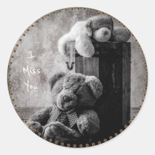 I Miss You Classic Round Sticker
