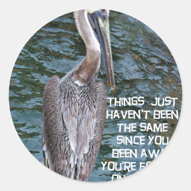 I Miss You_ Classic Round Sticker (Front)