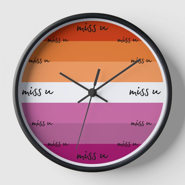 I miss you clock (Front)