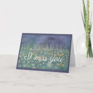 I miss you daisies card