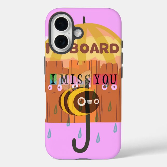 I Miss You Funny inspirational design Case-Mate iPhone Case (Back)