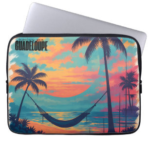 "I miss you Guadeloupe" - Sunset & Hama Laptop Sleeve