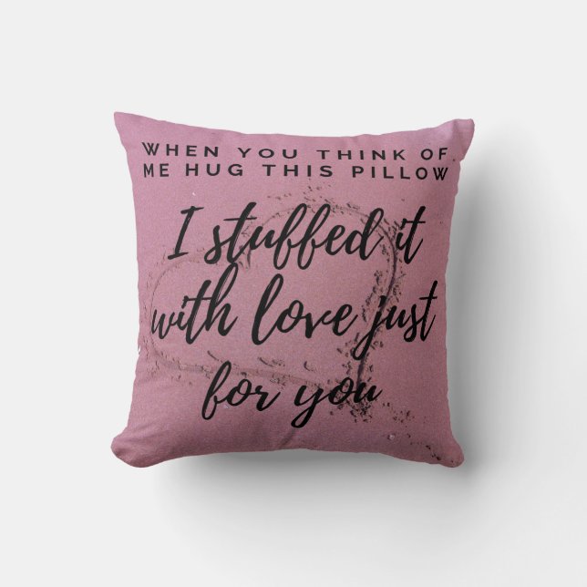 I miss you hug me pillow (Front)