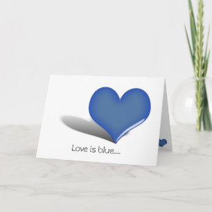I Miss You ~ Love Is Blue.... Holiday Card