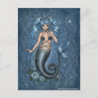 I Miss You Mermaid Postcard