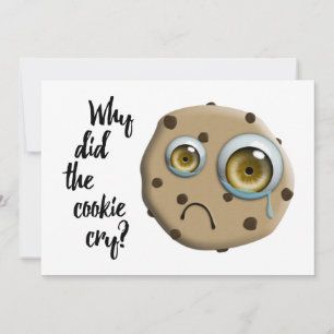 I MISS YOU mum cookie joke Invitation