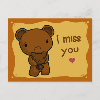 I Miss You Postcard