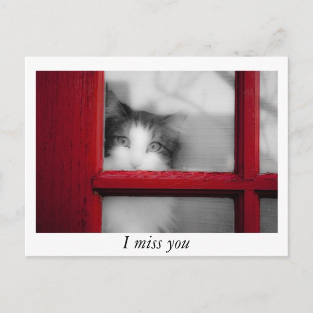I miss you postcard (Front)