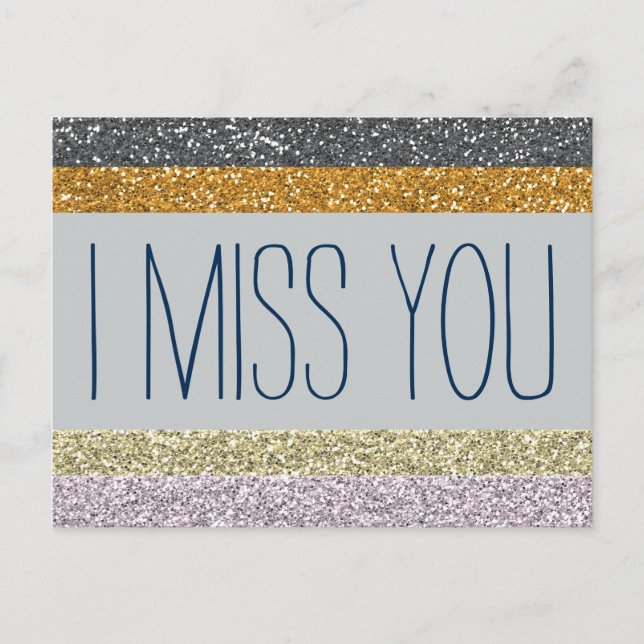 I Miss You Postcard (Front)