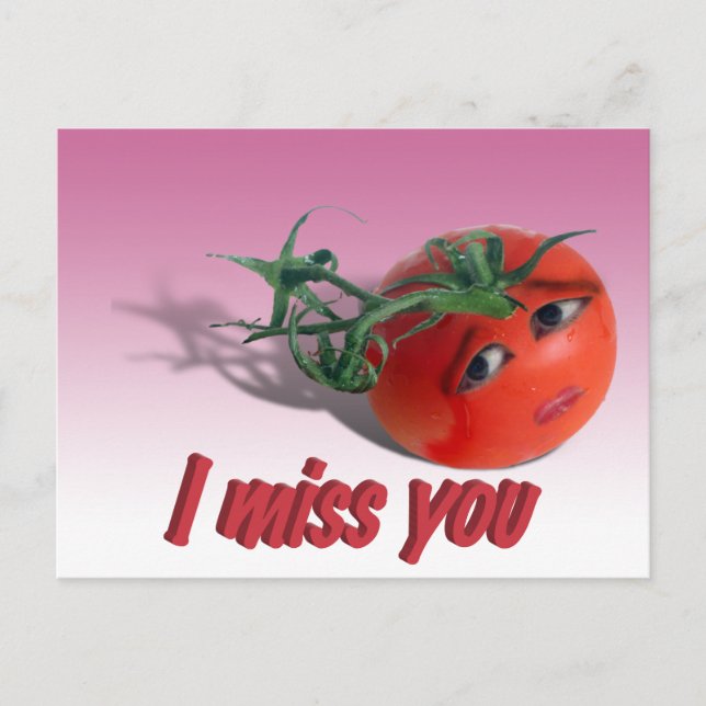 I Miss You Postcard (Front)