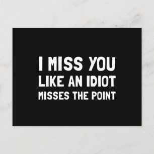 I Miss You Postcard