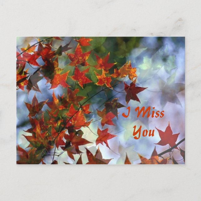 I Miss You Postcard (Front)