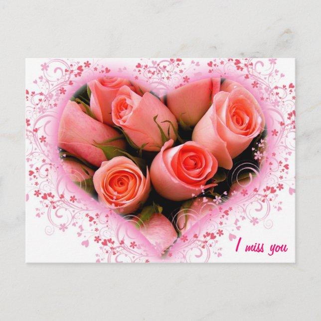 I miss you postcard (Front)