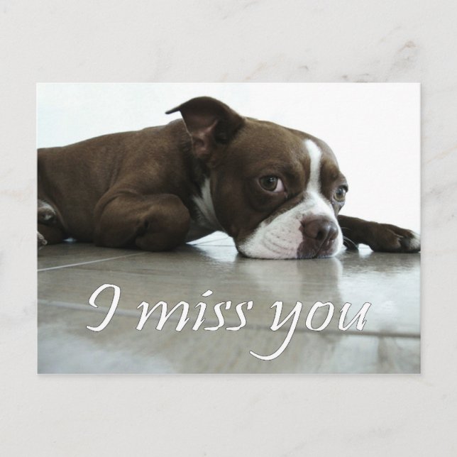 I miss you postcard (Front)